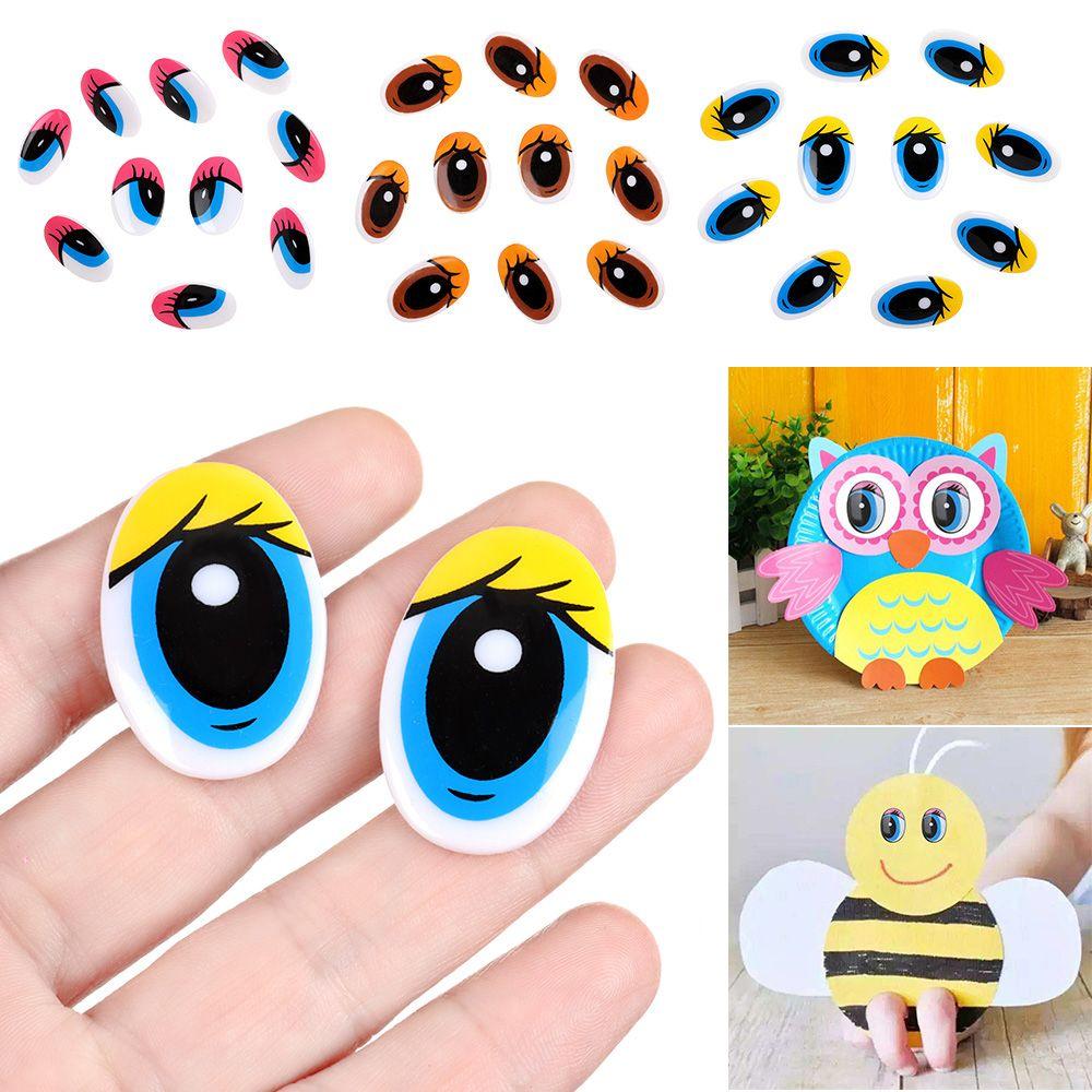 Plastic Kids Toys Cut Cartoon Eyes Plush Panda Eye DIY Dolls Materials 3D Dolls Accessories