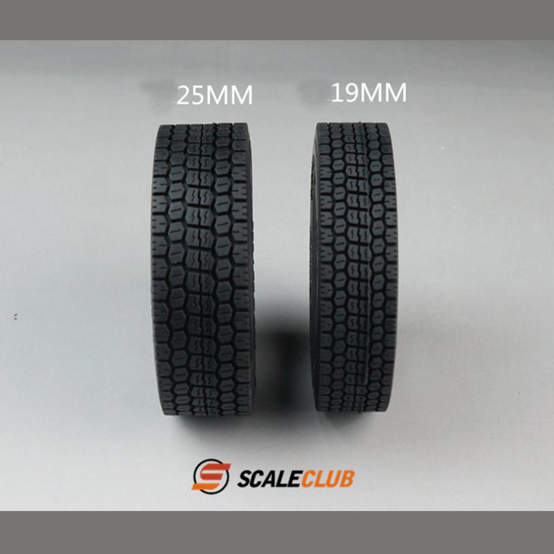 Scaleclub 1/14 Truck Simulation Road Tires For Tamiya Scania 770S MAN Benz Volvo RC Trailer Tipper Car Diy Parts