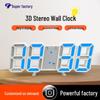Minimalist LED 3D Wall Clock - Luminous Japanese Design for Office