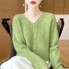 Женский кашемировый свитер Qinghe Cashmere 30% кашемир 70% шерсть Осень и Зима Пуловер Теплый и Модный