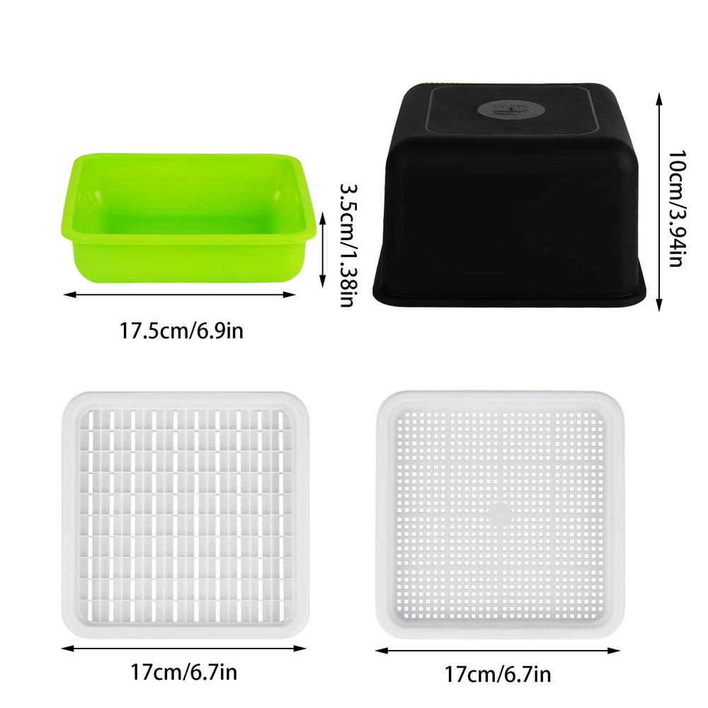 Поддоны для проращивания растений Ящик для рассады на подоконнике Комплект для проращивания растений в теплице Комплект для гидропонной системы выращивания с дренажным поддоном