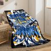 Real Madrid Crown Wings Set Designed Flannel blanket for bedroom, living room, sofa, and nap