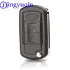 Jingyuqin 10p 3 Buttons Remote Flip Car Key Case Fob Styling Shell Cover For Land Rover Range Rover Sport LR3 Discovery