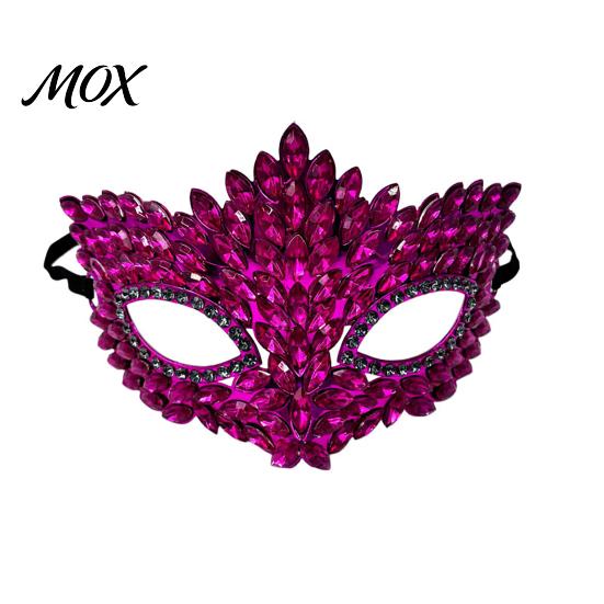 Elegant Costume Party Mask Gothic Cat Eye Masquerade Mask, Rhinestone Vintage Half Face, Sexy Full Diamond Marquise Halloween Costume, Glitter