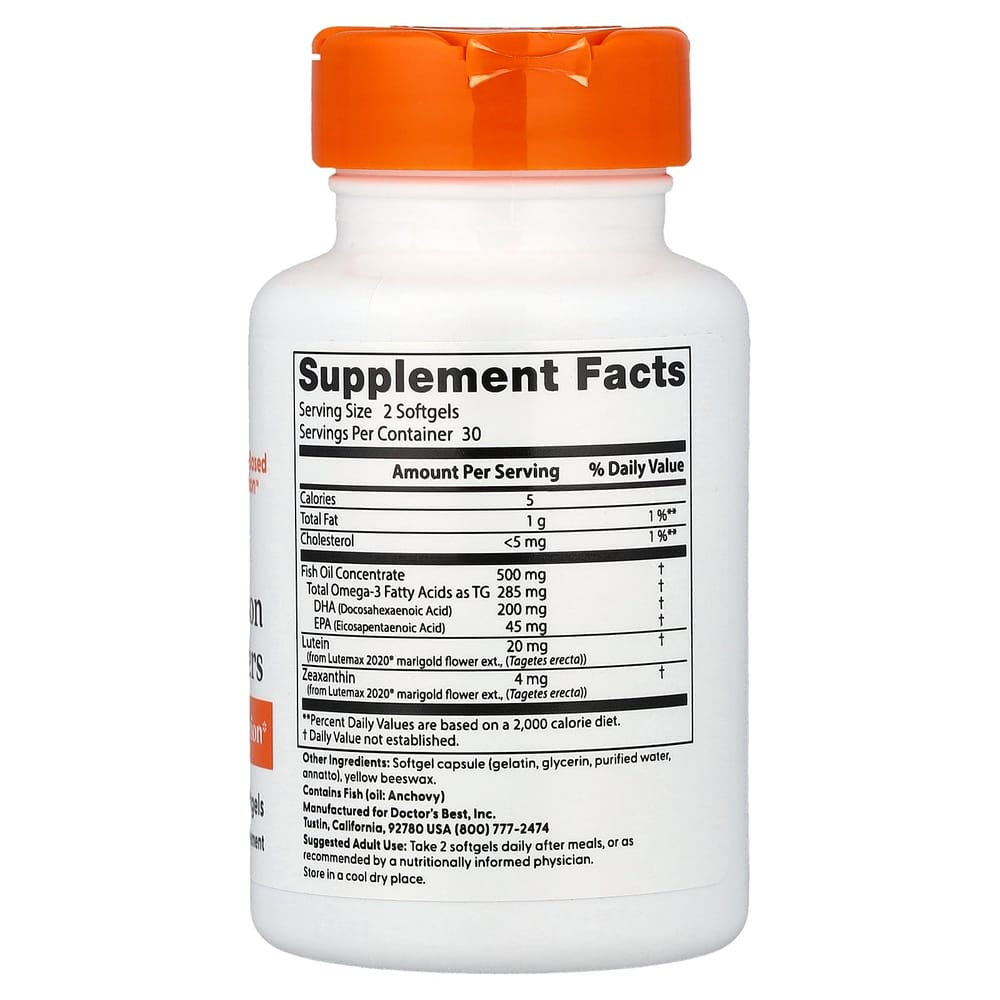 Doctor's Best Lutemax 2020 Softgels, 60 Count