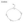 Линдон циркон браслет ювелирные изделия геометрические бусины браслеты-цепочки модный тонкий свадебный подарок для подруги женщин