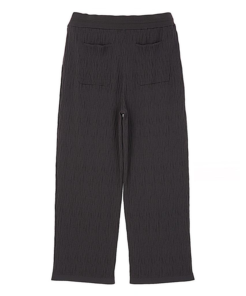 Jilseutyueoteunyuyogmaen Pleated Knit Pants - Dark Gray (Jnsw6B605G3)