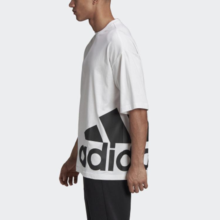 adidas Футболка с логотипом Essential, мужские топы, белая FR6608