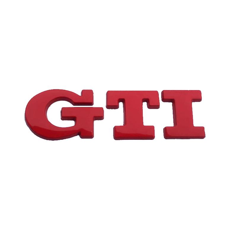 BRY1 For VOLKSWAGEN VW GTI 3D Metal Car Trunk Sticker Grill Logo GTI Emblem Badge For Volkswagen Polo Golf 4 5 6 7 8 Mk4 Mk5 MK6 MK7 im2