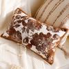 Vintage-style Bedroom Headboard Bay Window Backrest Cushion Cover Retro Sofa Pillowcase French Brown Light Luxury Throw Pillow