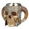 Retro Skull Knight Stainless Steel Coffee Cup Halloween Home Office Bar Mug