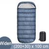 Large Camping Sleeping Bag Lightweight 3 Season Loose Widen Bag Long Size for Adult Rest Hiking Fishing