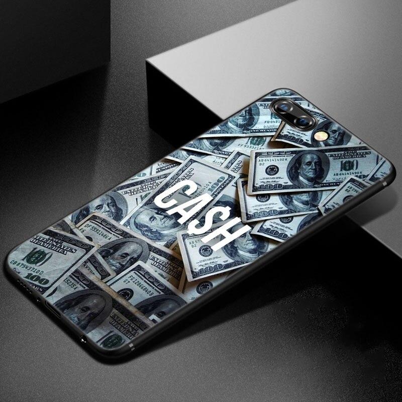 Money Dollars Bill Cash Phone Case For Huawei Honor 7A 8A 9X 20 Pro 8 10X Lite 7S 8C 8S 8X 9A 9C 10i 20i 30i 20E 20S Black Cover