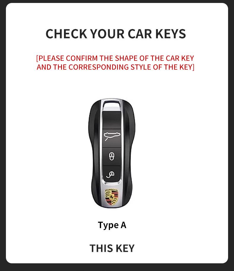 Чехол для ключей Porsche для новых Cayenne, Macan, 718, Taycan, Panamera и 911