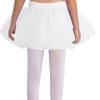 Girls Dance Clothing Elastic Waistband Tutu Mesh Skirt Solid Color Four Layer Dance Skirt
