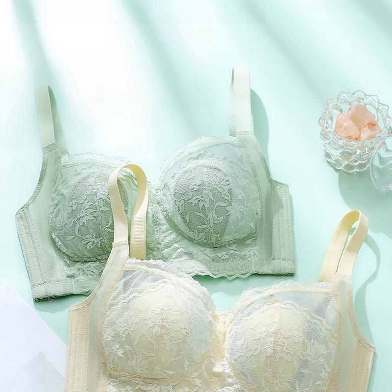 Lingerie Women's Large-sized Close-in Bra Thin Tapered Anti-sagging Bra Without Underwire Push Up Bra