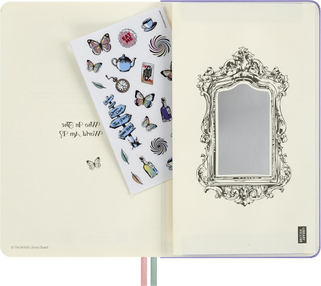 Moleskine 2026 July 18 Alice in Wonderland Mad Hatter Weekly Large Size x DHAL18WN3Y27 Planner, Start, Months, Planner, (13cm 21cm), Hardcover,