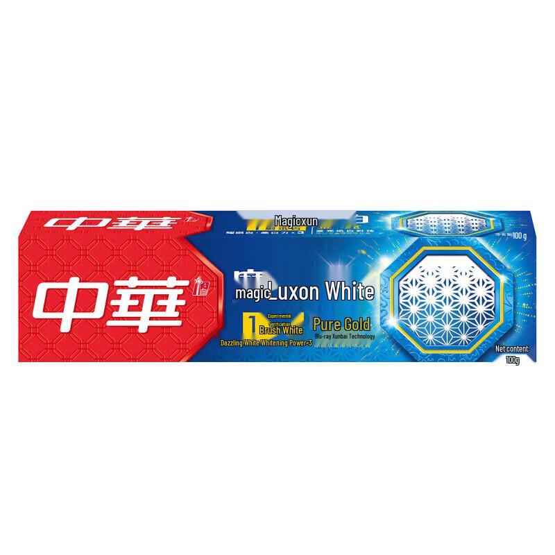 Зубная паста Zhonghua Gold Pure Magic White Двойная мята 100 г