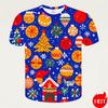 New Fashion Happy Christmas 3D Printing Kids Short Sleeve T Shirts Funny Xmas Boy Girls T-Shirts Y2k Child Clothing