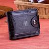 Мужской ретро-кошелек в корейском стиле с магнитной застежкой и держателем для карт - модный зажим для денег для школьников