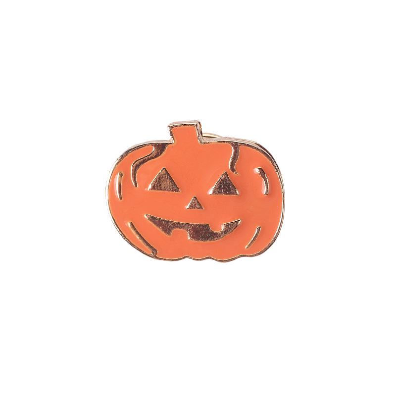 Модная брошь в виде черепа, тыквы и призрака на Хэллоуин