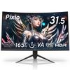 Pixio PXC325 Curved Gaming Monitor 32 Inch FHD VA 165Hz 1ms