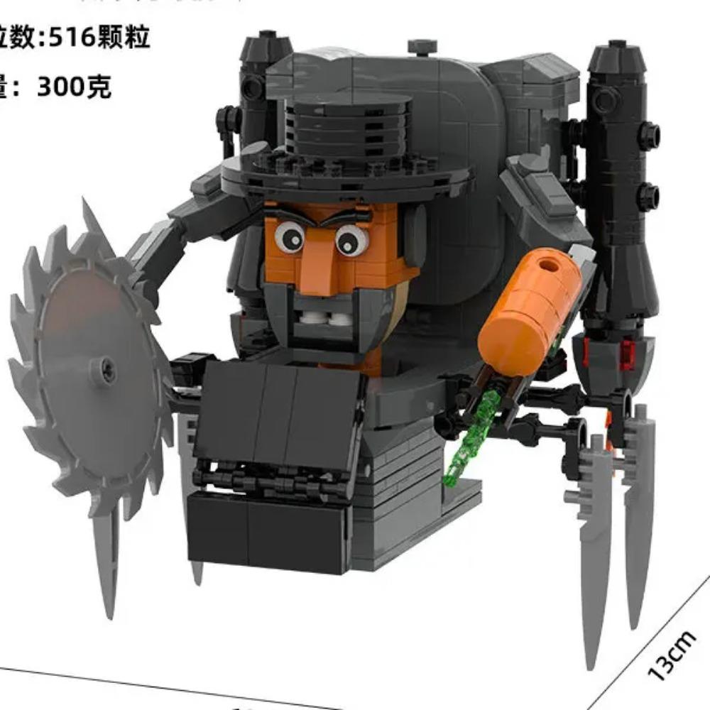 Skibidi Toilet Building Block Horror Game Speakerman Bosses Camara Titan TV Man Cartoon Doll Model Kids Halloween Birthday Gift