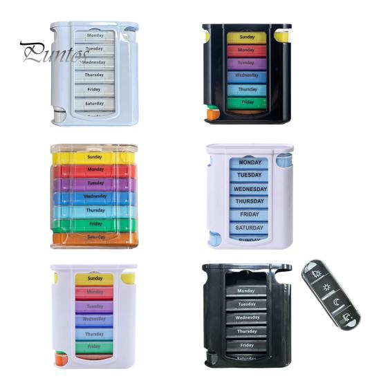 Коробка для хранения лекарств с несколькими отделениями, не содержит BPA, водонепроницаемая, влагостойкая, еженедельный органайзер для таблеток