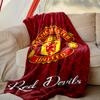1pc Easy-Care Manchester United Manchester City Blanket, Perfect for Couch, Bed, Home, Travel & More, Warm & Durable Printed Blanket
