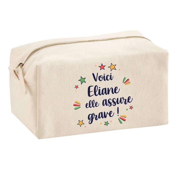 Trousse multifonction Eliane elle assure grave Cadeau Anniversaire Noël Idée Personnalisé | Trousse Scolaire Fournitures Bureau