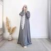 2024 Spring Luxury Soft Satin Swing Dress for Muslim Women