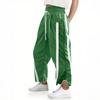 Women's Baggy Wide Leg Pants Casual Drawstring Elastic Waisted Contrast Color Workout  Track Pants