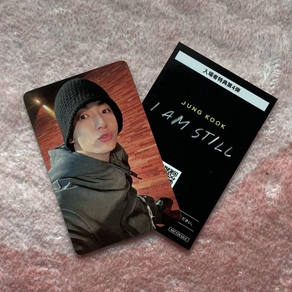 [ИСПОЛЬЗОВАННЫЙ] Бонусная коллекционная карточка за вход на четвертый фильм BTS «Я ВСЕ ЕЩЕ» с Чонгуком