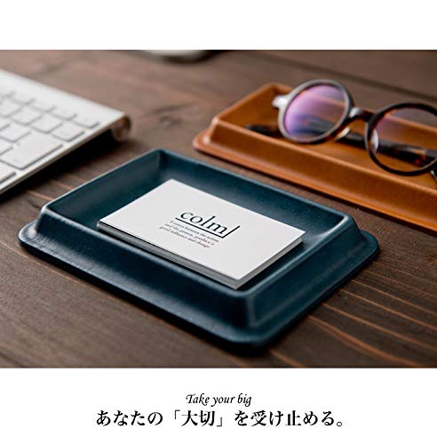 Corum Leather Tray, Cash Tray, Watch Holder, Small, Blue, Made in Japan, Genuine Leather