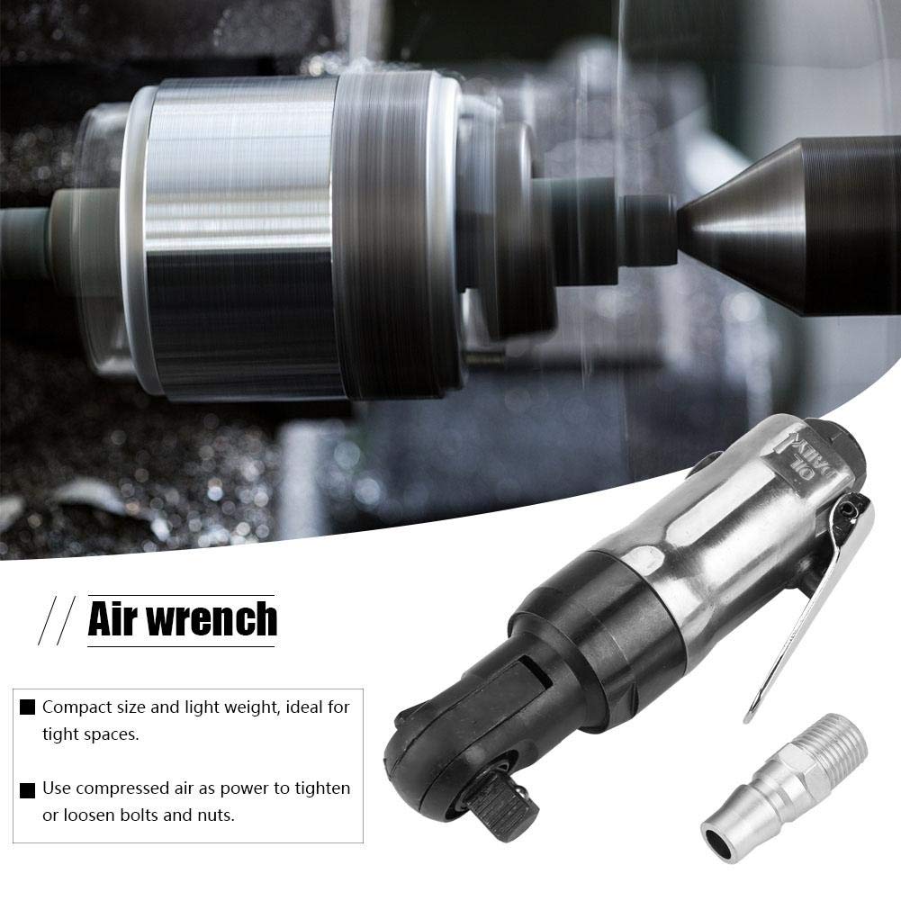Регулируемый пневматический трещоточный ключ Akozon, 1/4" квадратный привод, для машиностроения и автомобильной промышленности