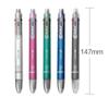 1 шт. 6 в 1, модная многоцветная ручка, креативная шариковая ручка, красочные выдвижные шариковые ручки для письма, канцелярские принадлежности