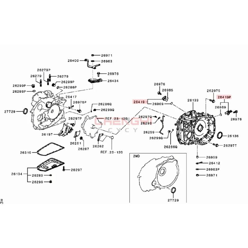 1PCS Rotation Transmission Input & Output Speed Sensor Odometer Sensor For Outlander CW4W CW5W GF7W GF8W GA2W 8651A334 8651A335