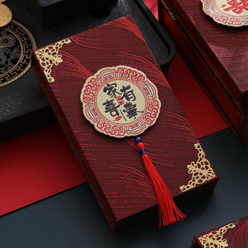 Retro New Year Red Envelop Paper Money Pocket Blessing Wedding Box
