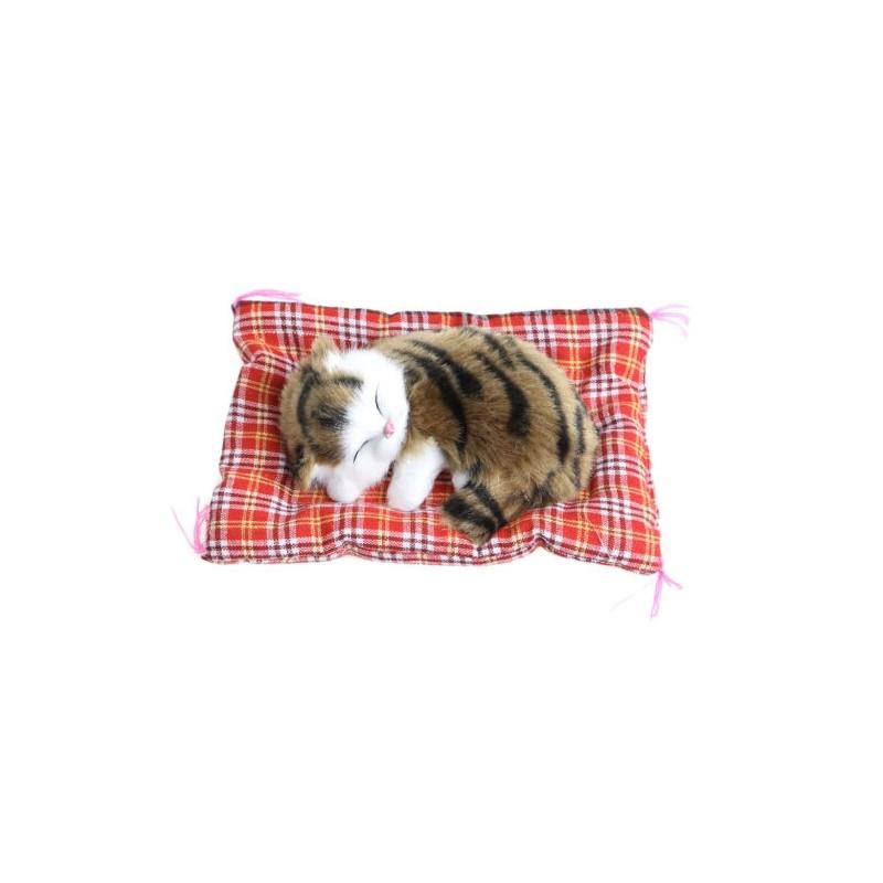 Premium Quality Plush Stuffed Toy Cute Sleeping Cat With Press Simulation Sound