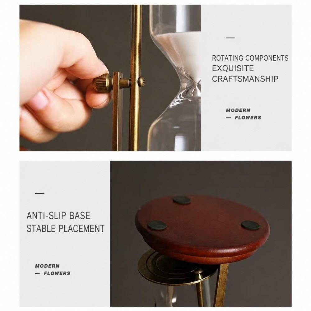 Rotating Hourglass Timer 15/30 Minutes Desktop Ornament Advanced Hourglass Gift Giving