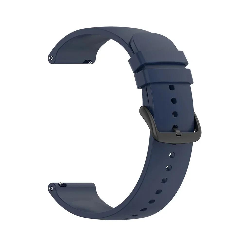 22 20mm Silicone Strap For Xiaomi Watch Band S4/S2 46mm/Mi Watch Color 2/S1 Pro Wristband For Amazfit Bip 6/GTR 4/GTS 4 Bracelet