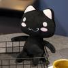 Black  Cat Plush Toy Soft Stuffed Kittens Cute Animal Doll for Girls Peluche Kids Birthday Gift