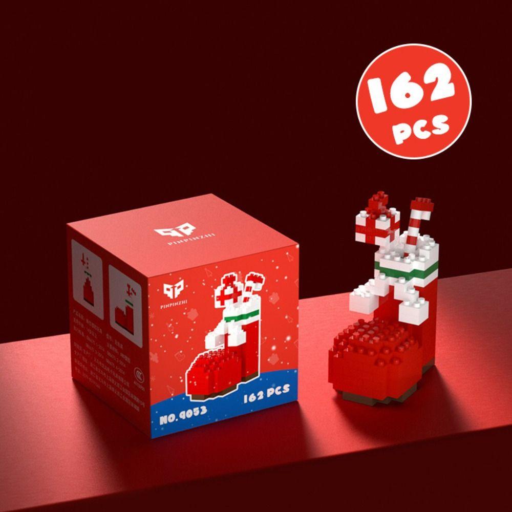 Cartoon Santa Claus Building Blocks Mini Christmas Doll Xmax Gift Action Figures Model  Party