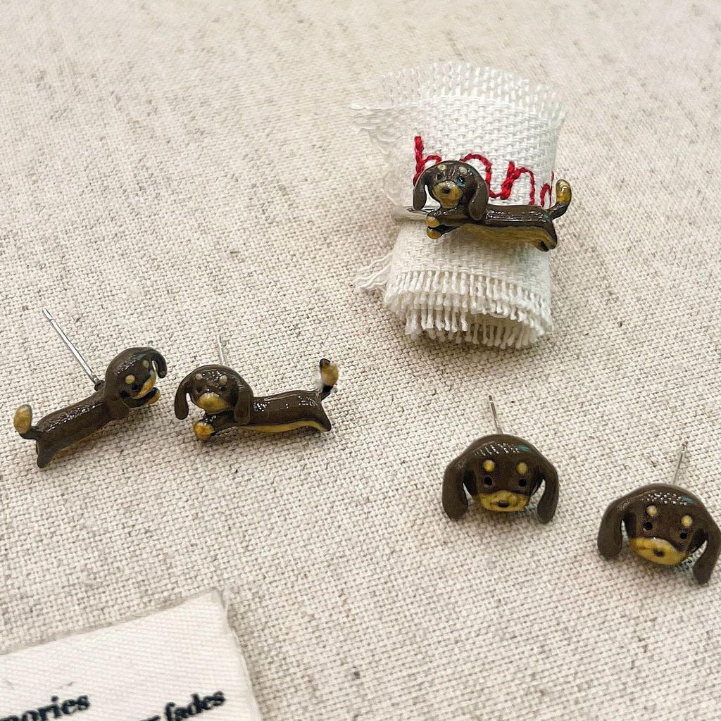 Очаровательные серьги в виде таксы для женщин: Уникальный, веселый и модный дизайн