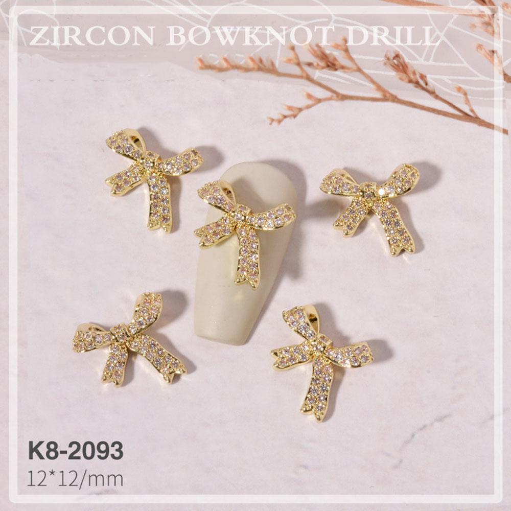 Украшения Роскошные DIY Украшения для нейл-арта Стразы для ногтей Аксессуары для маникюра Бантики Ювелирные изделия