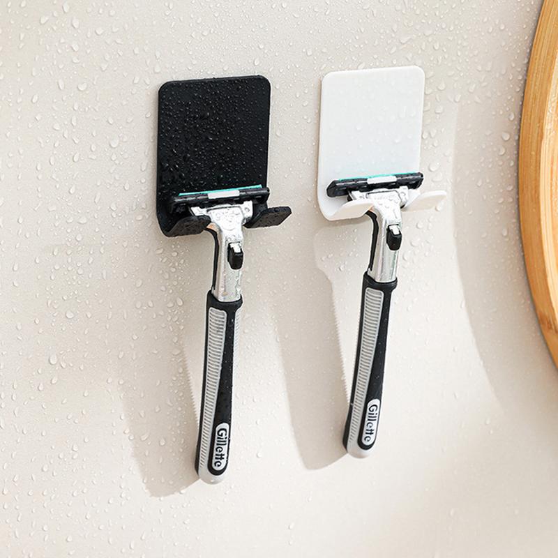 2 шт. держатель для бритвы из алюминия для мужчин, крючок для хранения бритвы, настенная полка, стойка для бритвы, ванная комната, кухня, органайзер, аксессуары