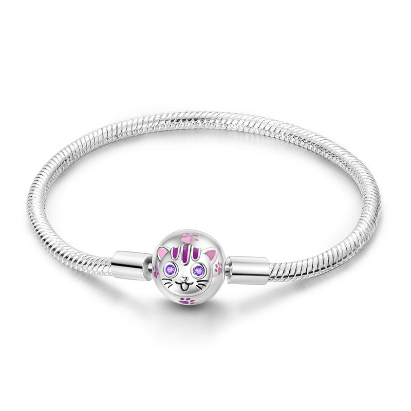 S925 Серебряный для женщин браслет подходит Подвески кулон персиковое сердце Звездная луна браслеты из змеиной кости DIY модные роскошные ювелирные изделия сделать