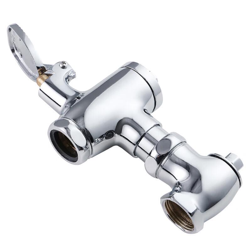 Hesdige Self-Closing Brass Horizontal Foot Pedal Flush Valve