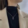 Elegant Square Clavicle Necklace - High-End Fashion Statement for Women