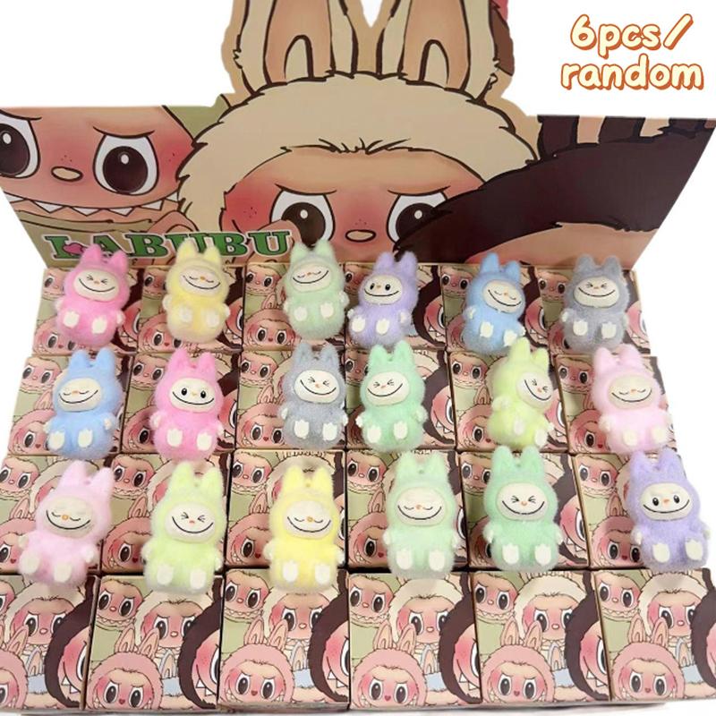Мини Лабубу стоячая и сидячая поза Плакса Куклы Слепая коробка Kawaii Игрушки Настольный декор Украшения Коллекция Рождественские подарки